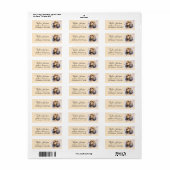 Cocker Spaniel-hond Retouradreslabel Etiket (Full Sheet)