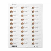 Cocker Spaniel-hond retouradreslabels Etiket (Full Sheet)