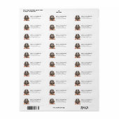 Cocker Spaniel-hond retouradreslabels Etiket (Full Sheet)