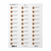Cocker Spaniel-hond retouradreslabels Etiket (Full Sheet)