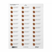 Cocker Spaniel-hond retouradreslabels Etiket (Full Sheet)