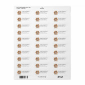 Cocker Spaniel-hond retouradreslabels Etiket (Full Sheet)
