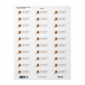 Cocker Spaniel-hond retouradreslabels Etiket (Full Sheet)
