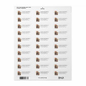 Cocker Spaniel-hond retouradreslabels Etiket (Full Sheet)