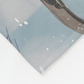 Cocker Spaniel Hond Rijden Motorfiets Kerstmis Fleece Deken (Hoek)