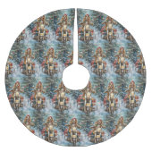 Cocker Spaniel Hond Rijden Motorfiets Kerstmis Kerstboom Rok (Voorkant)