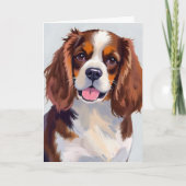 Cocker Spaniel Hond Schilderij Kaart (Voorkant)
