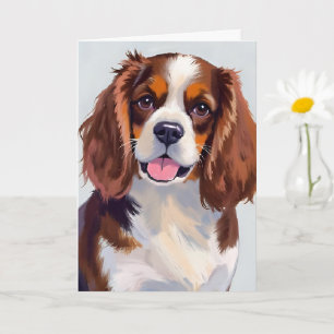 Cocker Spaniel Hond Schilderij Kaart