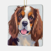 Cocker Spaniel Hond Schilderij Keramisch Ornament (Links)