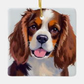 Cocker Spaniel Hond Schilderij Keramisch Ornament (Voorkant)