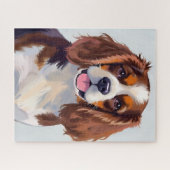 Cocker Spaniel Hond Schilderij Legpuzzel (Horizontaal)