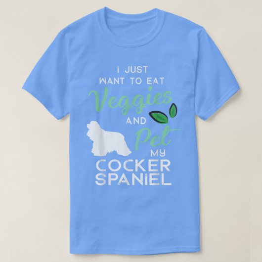Cocker Spaniel hond sigaar liefhebber eigenaar Ker T-shirt (Design voorkant)