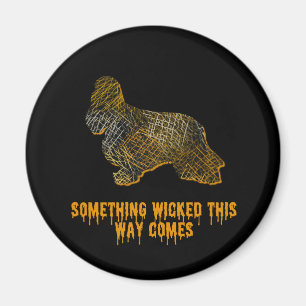 Cocker Spaniel Hond Silhouet Fun Halloween Magneet