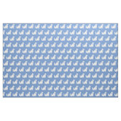 Cocker Spaniel hond silhouet huisdier lichtblauw Stof (Fat Quarter)