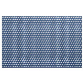 Cocker Spaniel hond silhouet huisdier Navy Blue Stof (Yard (91,4 cm))