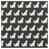 Cocker Spaniel hond silhouet huisdier Stof (Swatch)