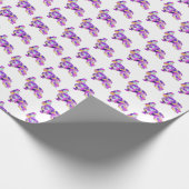 Cocker Spaniel Hond Silhouet Kleurrijk Wit Cadeaupapier (Hoek)