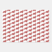 Cocker Spaniel Hond Silhouet Rood Prettig Woefmas Inpakpapier Vel (Voorkant 3)