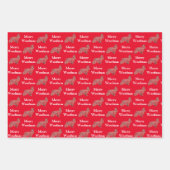 Cocker Spaniel Hond Silhouet Rood Prettig Woefmas Inpakpapier Vel (Voorkant)