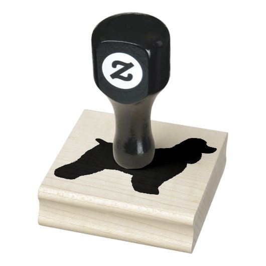 Cocker Spaniel Hond Silhouet Rubber Stamp Rubberstempel (Stempel)