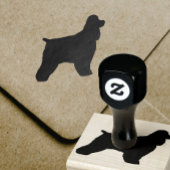 Cocker Spaniel Hond Silhouet Rubber Stamp Rubberstempel