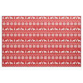 Cocker Spaniel Hond Silhouetten Kerstvakantie Stof (Fat Quarter)