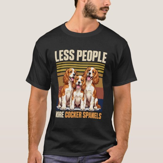 Cocker Spaniel hond T-shirt (Voorkant)