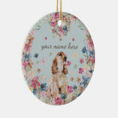 Cocker Spaniel Hond Tekening Ras Puppy Keramisch Ornament (Rechts)