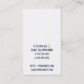 Cocker Spaniel Hond Visitekaartje (Achterkant)