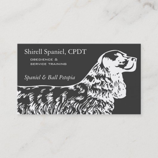 Cocker Spaniel Honden Bedrijf Visitekaartje (Voorkant)