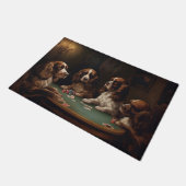 Cocker Spaniel Honden die Poker Spelen Kunst Deurmat (Schuin)
