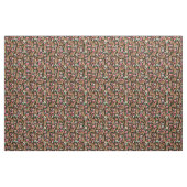 Cocker Spaniel honden  floralen zwart Stof (Fat Quarter)