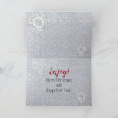 Cocker Spaniel Honden, Kerstmis Sneeuwvlokken Glit Feestdagen Kaart (Binnen)