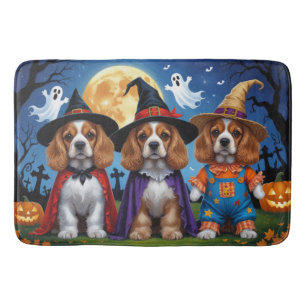 Cocker Spaniel Honden Pompoen Halloween Grappig Badmat