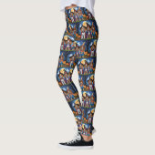 Cocker Spaniel Honden Pompoen Halloween Grappig Leggings (Links)