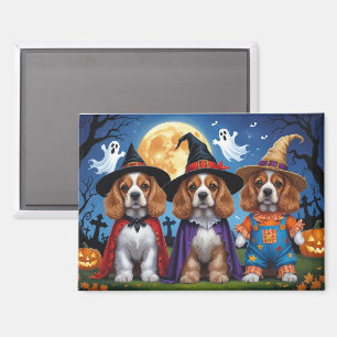 Cocker Spaniel Honden Pompoen Halloween Grappig Magneet