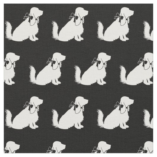 Cocker Spaniel Honden Silhouet Huisdier Stof (Close Up)