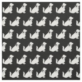 Cocker Spaniel Honden Silhouet Huisdier Stof (Swatch)