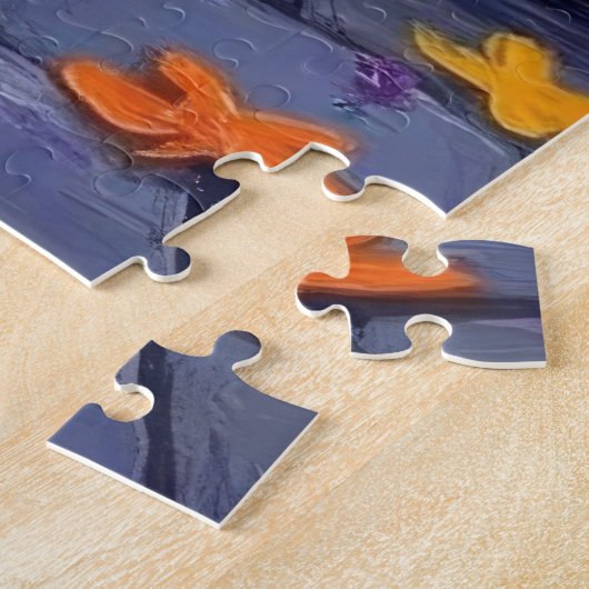 Cocker Spaniel Honden Trick-or-Treating in Hallowe Legpuzzel (Zijkant)