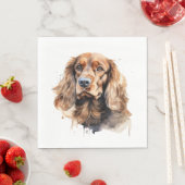Cocker Spaniel, Hondenkunst, Cocker Spaniel Gift,  Servet (Insitu)