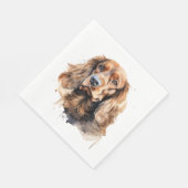 Cocker Spaniel, Hondenkunst, Cocker Spaniel Gift,  Servet (Hoek)