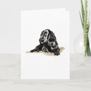 Cocker Spaniel Hondenliefhebber Kaart Cadeau, Wens
