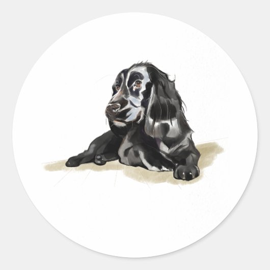 Cocker Spaniel Hondenliefhebber Sticker (Voorkant)