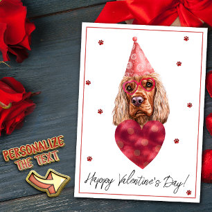 Cocker Spaniel Hondenliefhebber Valentijns Cadeau Feestdagenkaart