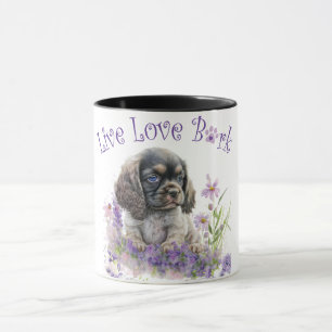 Cocker Spaniel Hondenmoeder Bloemen Mok