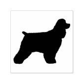 Cocker Spaniel Hondenras Silhouette Zelfinktende Stempel (Design)
