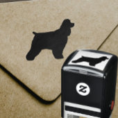 Cocker Spaniel Hondenras Silhouette Zelfinktende Stempel