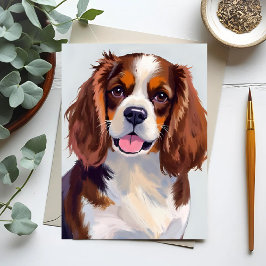 Cocker Spaniel hondenschilderij Briefkaart