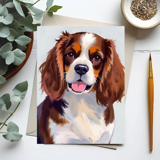 Cocker Spaniel hondenschilderij Briefkaart