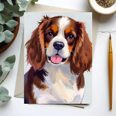 Cocker Spaniel hondenschilderij kaart